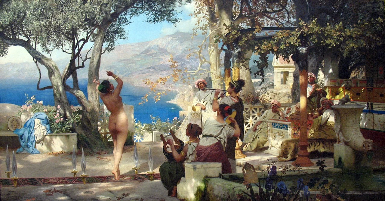 Henryk Siemiradzki - La danza tra le spade, Galleria Tretyakov, Mosca